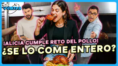 #ENVIVO ¡ALICIA CUMPLE EL RETO! ¿PODRÁ CONTRA EL POLLO? #SinVueltas