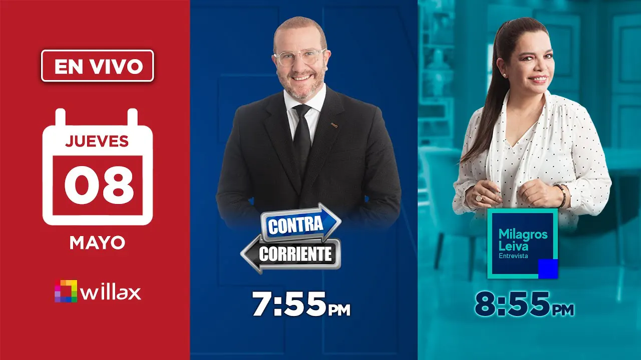 Reproducir: Willax en vivo - CONTRACORRIENTE - MILAGROS LEIVA ENTREVISTA - 08/05/2025 | Willax