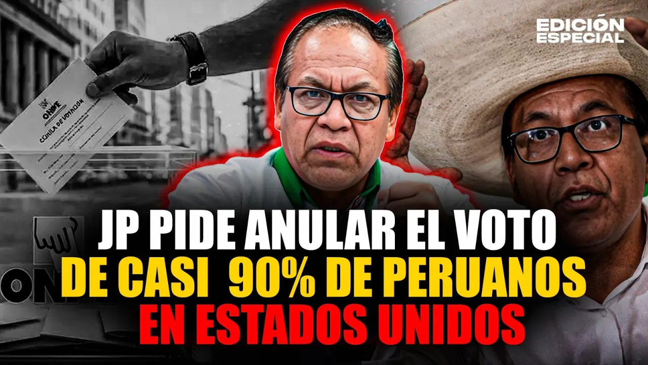 Reproducir: #EnVivo Juntos por el Perú pide anular el voto de peruanos en Estados Unidos