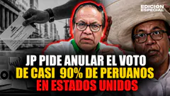 #EnVivo Juntos por el Perú pide anular el voto de peruanos en Estados Unidos
