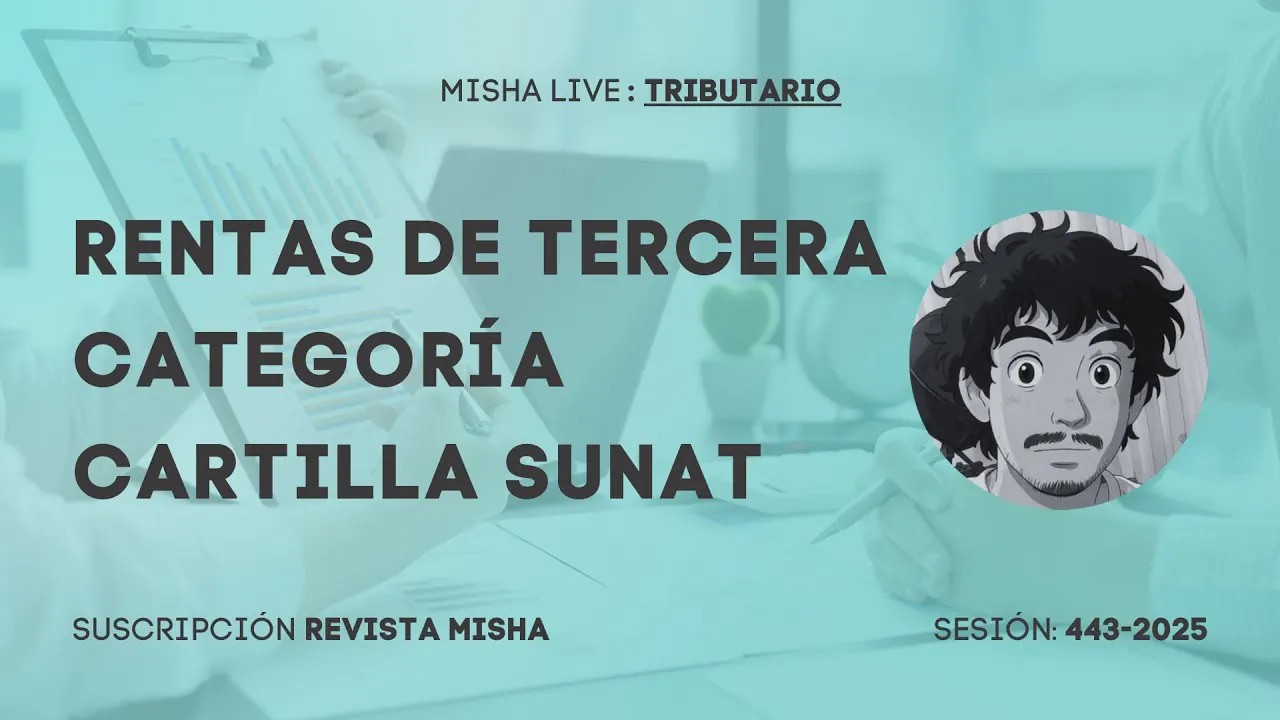 Reproducir: Rentas de Tercera Categoría 2026 Cartilla SUNAT