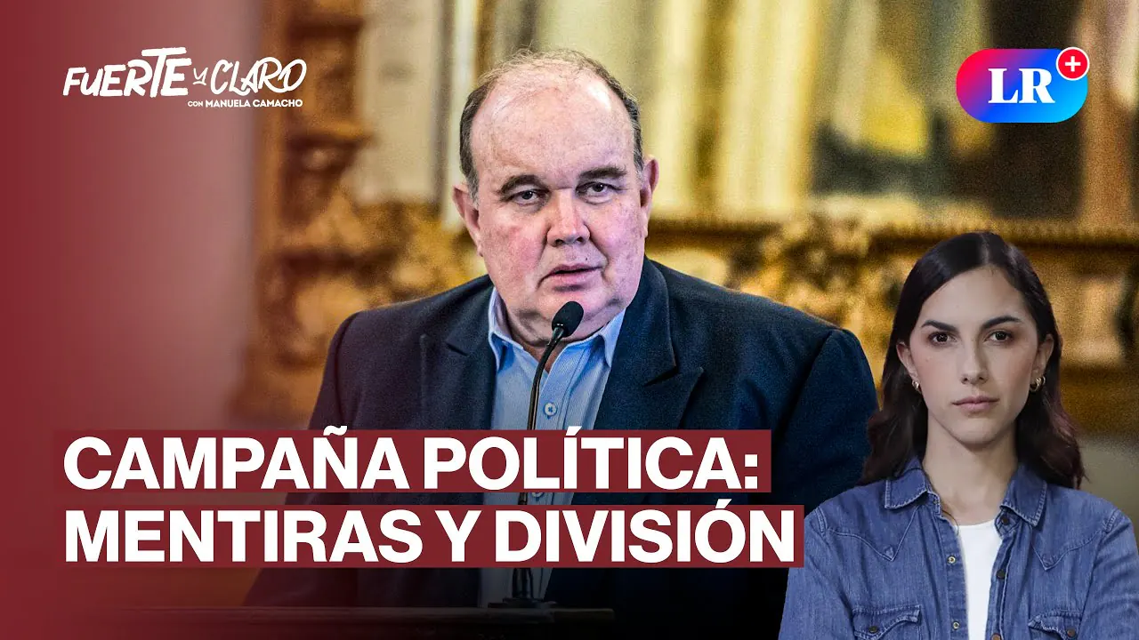Reproducir: TRANSPORTISTAS DIVIDIDOS Y LÓPEZ ALIAGA DESINFORMA EN CAMPAÑA | FUERTE Y CLARO CON MANUELA CAMACHO