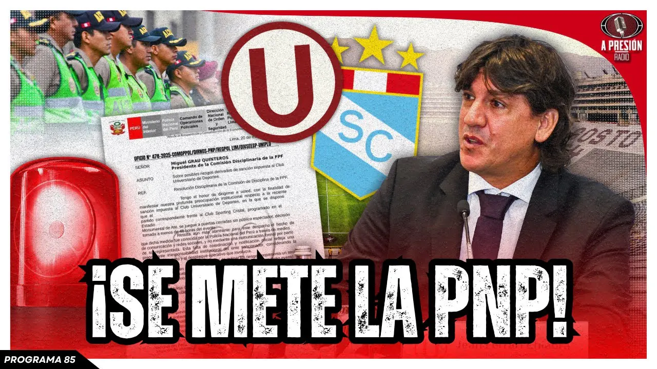 Reproducir: ¡INSÓLITO! ¿’U’ vs. Cristal CON PÚBLICO POR PEDIDO de la PNP?