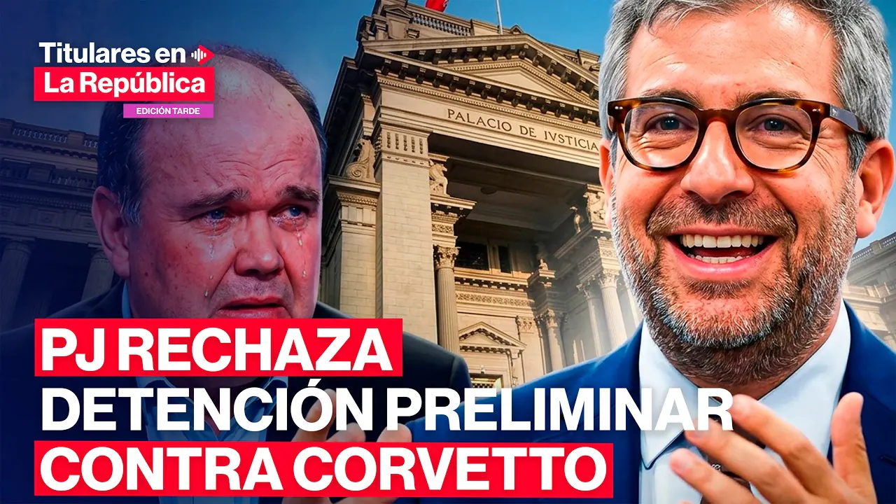 Reproducir: 🔴 PJ rechaza solicitud de detención preliminar de la Fiscalía contra Corvetto por caso Galaga #TLR