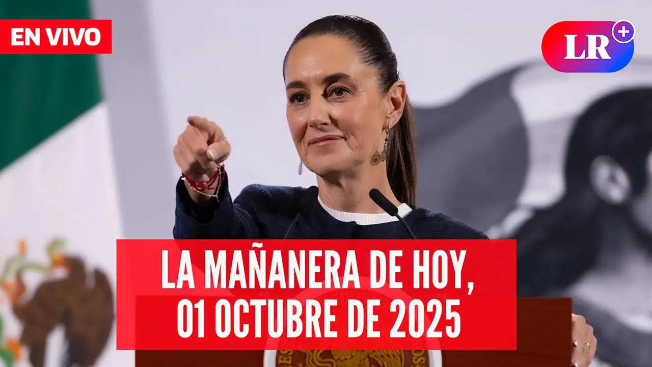 Reproducir: 🔴 Claudia Sheinbaum EN VIVO en la Mañanera de HOY,  01de octubre 2025 | #EnDirectoLR