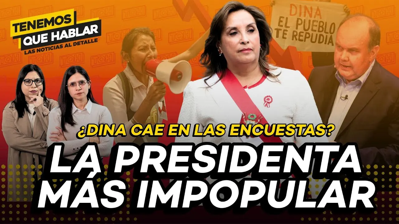 Reproducir: 🔴¿Perú desaprueba a Dina Boluarte y Rafael López Aliaga?: qué dice la encuesta Datum | TQH EN VIVO