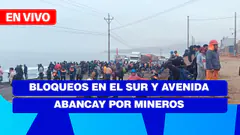 De 5 a 7 | ¡BLOQUEOS EN EL SUR Y LA AV. ABANCAY POR MINEROS! - ATV+
