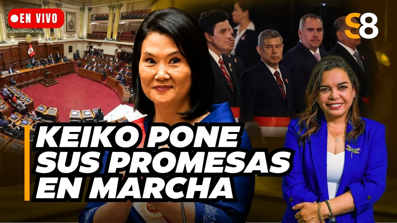 Reproducir: 🟡 KEIKO FUJIMORI ACELERA SUS PRIMERAS REFORMAS Y PIDE FACULTADES AL CONGRESO | S8