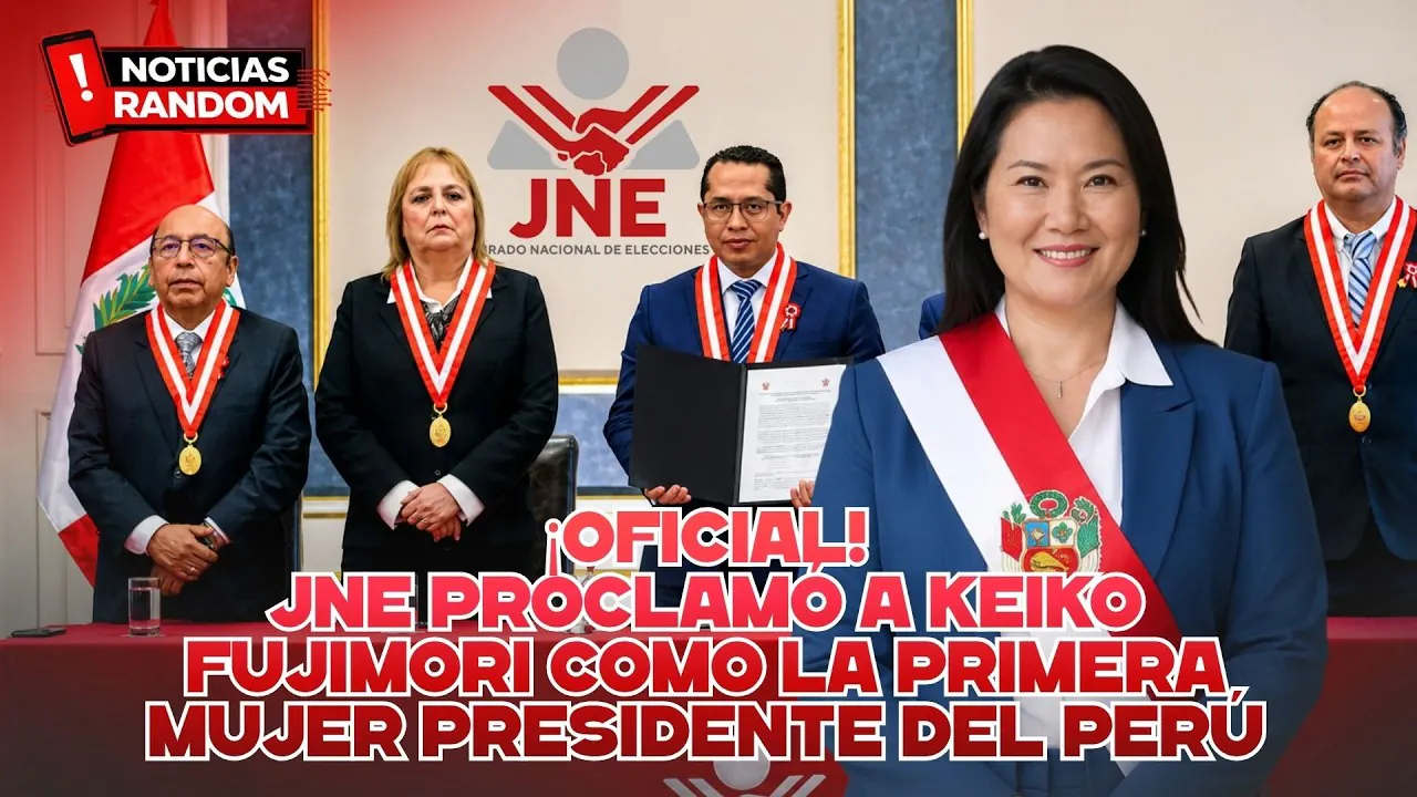 Reproducir: ¡OFICIAL! JNE PROCLAMA A KEIKO FUJIMORI COMO PRESIDENTE - NOTICIAS RANDOM