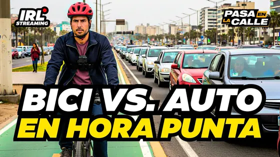 IRL: PONEMOS A PRUEBA CICLOVÍAS DE LIMA ¿BICI O AUTO PARA LLEGAR RÁPIDO? | Pasa en la Calle EN VIVO