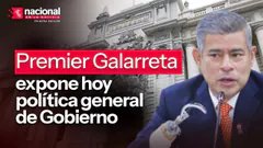 Premier Galarreta expone hoy política del gobierno|"Nacional en la Noticia"|EN VIVO 20/08/2026
