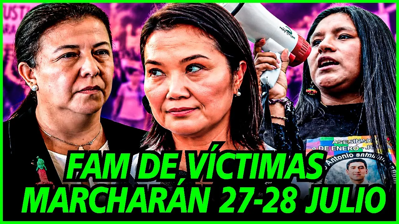 Reproducir: FAMLIARES DE VÍCTIMAS DEL FUJIMORISMO ANUNCIAN MARCHAS - HABLAN MILAGROS SAMILLAN - GISELA ORTÍZ