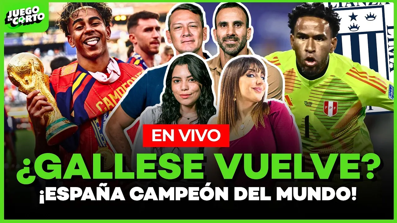 Reproducir: 🟢 ¿GALLESE VOLVERÁ A ALIANZA LIMA? ESPAÑA CAMPEÓN DEL MUNDO, EL FIN DE LA ERA MESSI | Juego en Corto