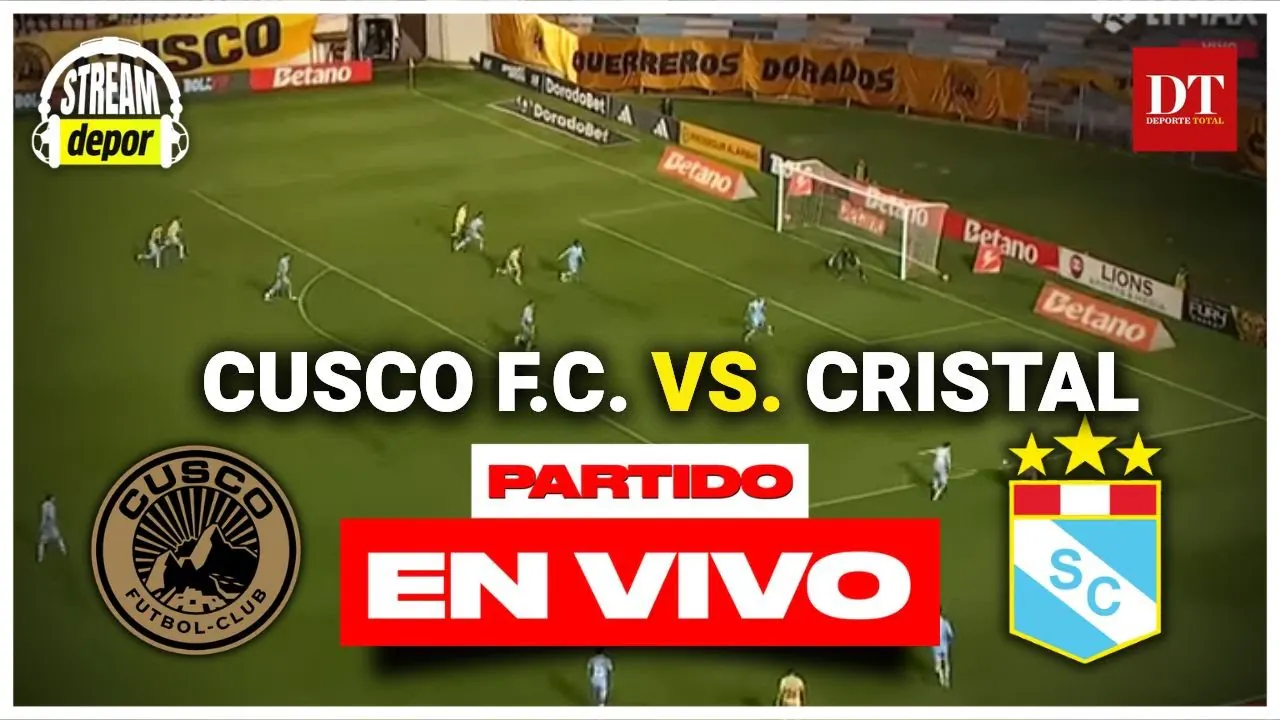 Reproducir: CUSCO FC vs. SPORTING CRISTAL EN VIVO | PLAYOFF LIGA 1 | Stream Depor