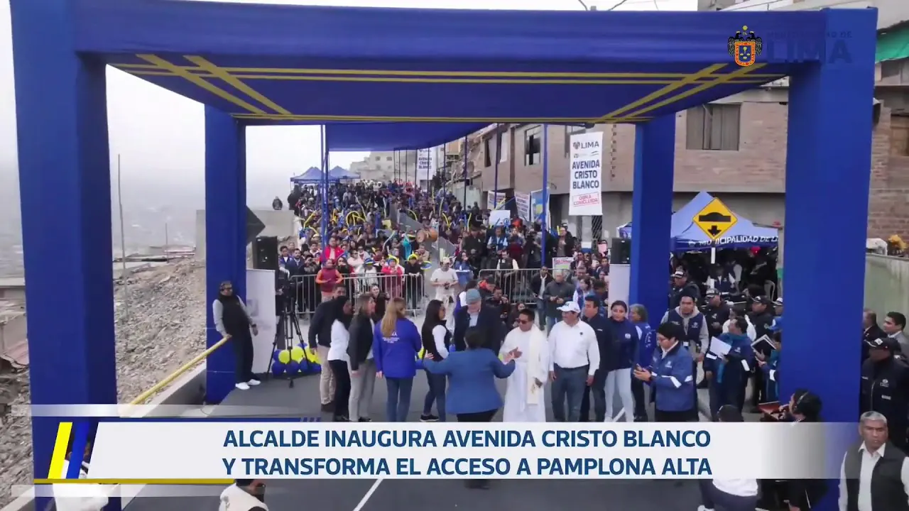 Reproducir: Inauguración de la av. Cristo Blanco | 16 de junio.