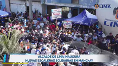 Inauguración de escaleras. 4 de abril.
