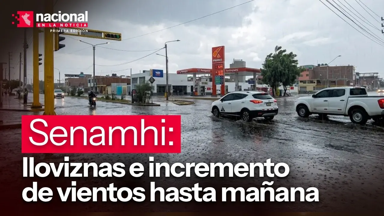 Reproducir: Senamhi alerta: lloviznas e incremento de vientos|”Nacional en la Noticia”|EN VIVO 18/08/2026