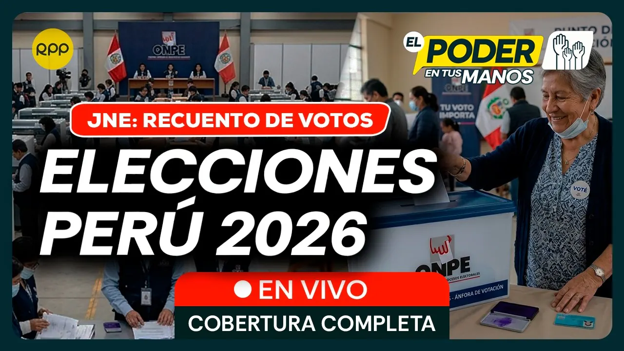 Reproducir: ELECCIONES 2026 PERÚ 🔴 EN VIVO: Sigue el recuento de votos del JNE y resultados oficiales