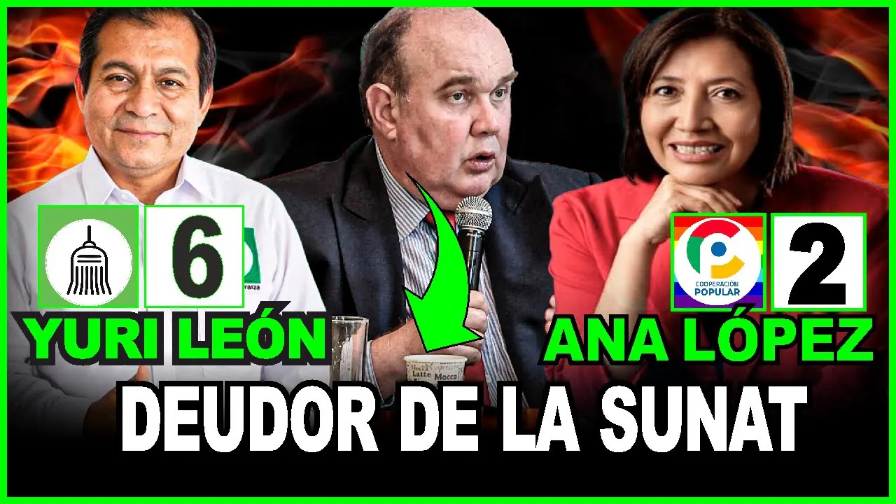 Reproducir: 😱PORKY DEBE 13 MLLNS A LA SUNAT!! HOY LOS CANDIDATOS AL CONGRESO  YURI LEÓN(FE) ANA LÓPEZ (CP)