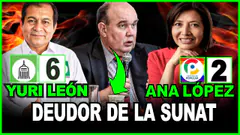PORKY DEBE 13 MLLNS A LA SUNAT!! HOY LOS CANDIDATOS AL CONGRESO YURI LEÓN(FE) ANA LÓPEZ (CP)