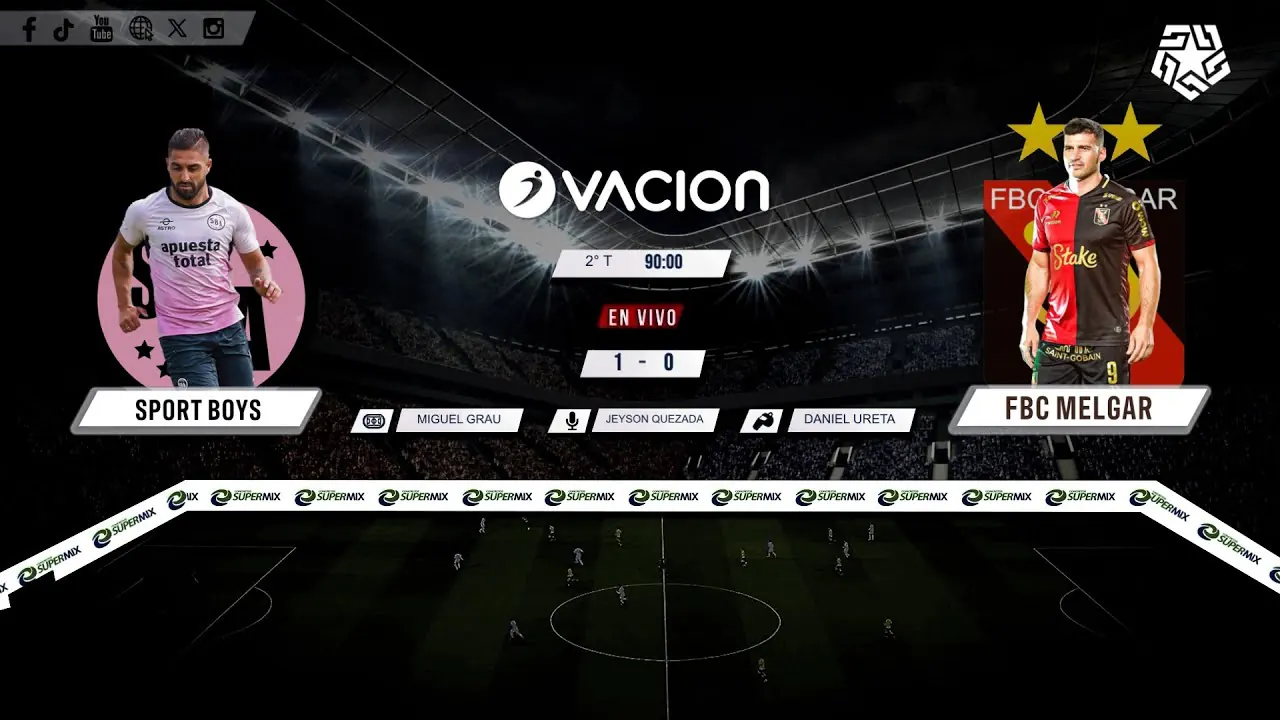 Reproducir: Sport Boys vs FBC Melgar por RADIO OVACION 🔴 #ENVIVO | LIGA 1 TE APUESTO