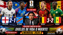 INGLATERRA VS. RD CONGO, BÉLGICA VS. SENEGAL Y ESTADOS UNIDOS VS. BOSNIA Y HERZEGOVINA
