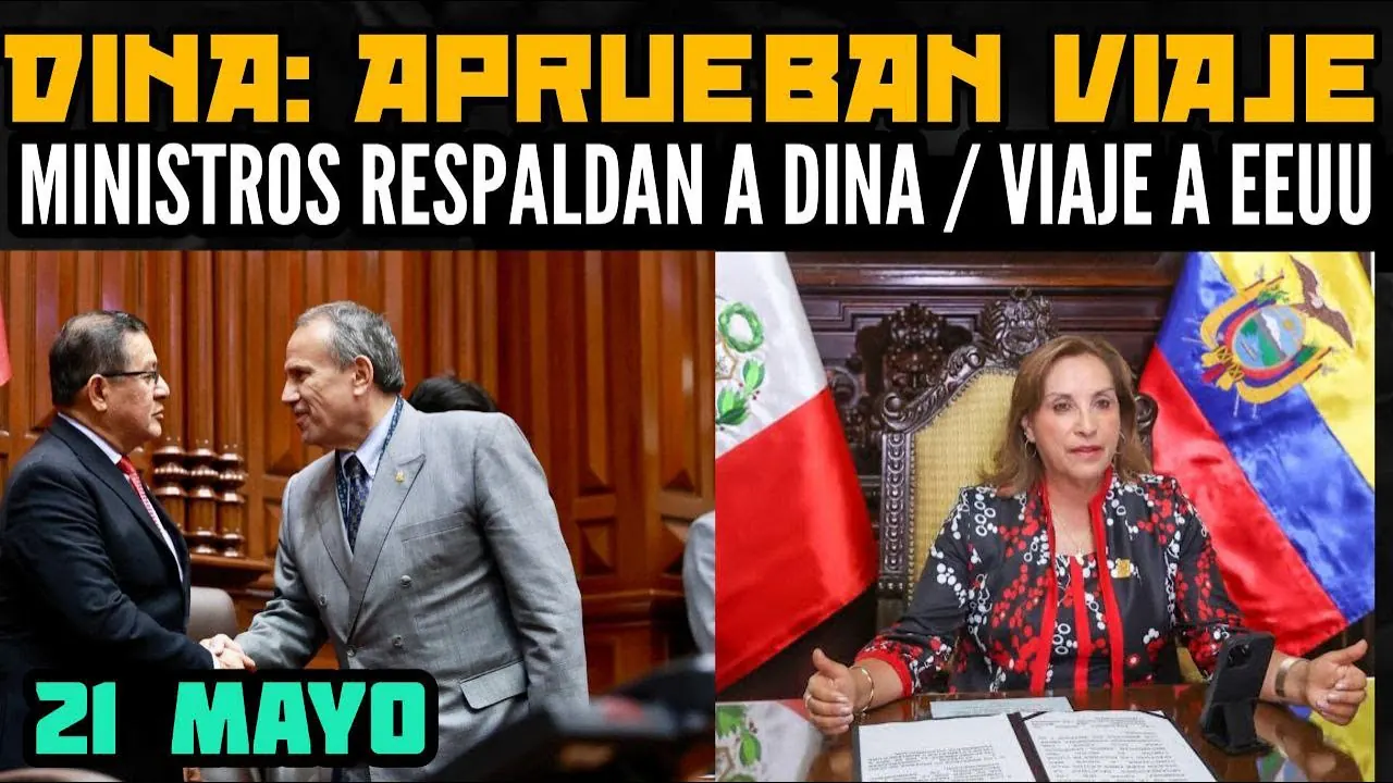 Reproducir: DINA BOLUARTE Y SUS VIAJES A EE.UU. Y ECUADOR / MINISTROS RESPALDAN A USURPADORA - 21 MAYO