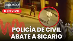 Policía de civil abate a sicario que asesinó a transportista en Comas | "Aliados por la seguridad"