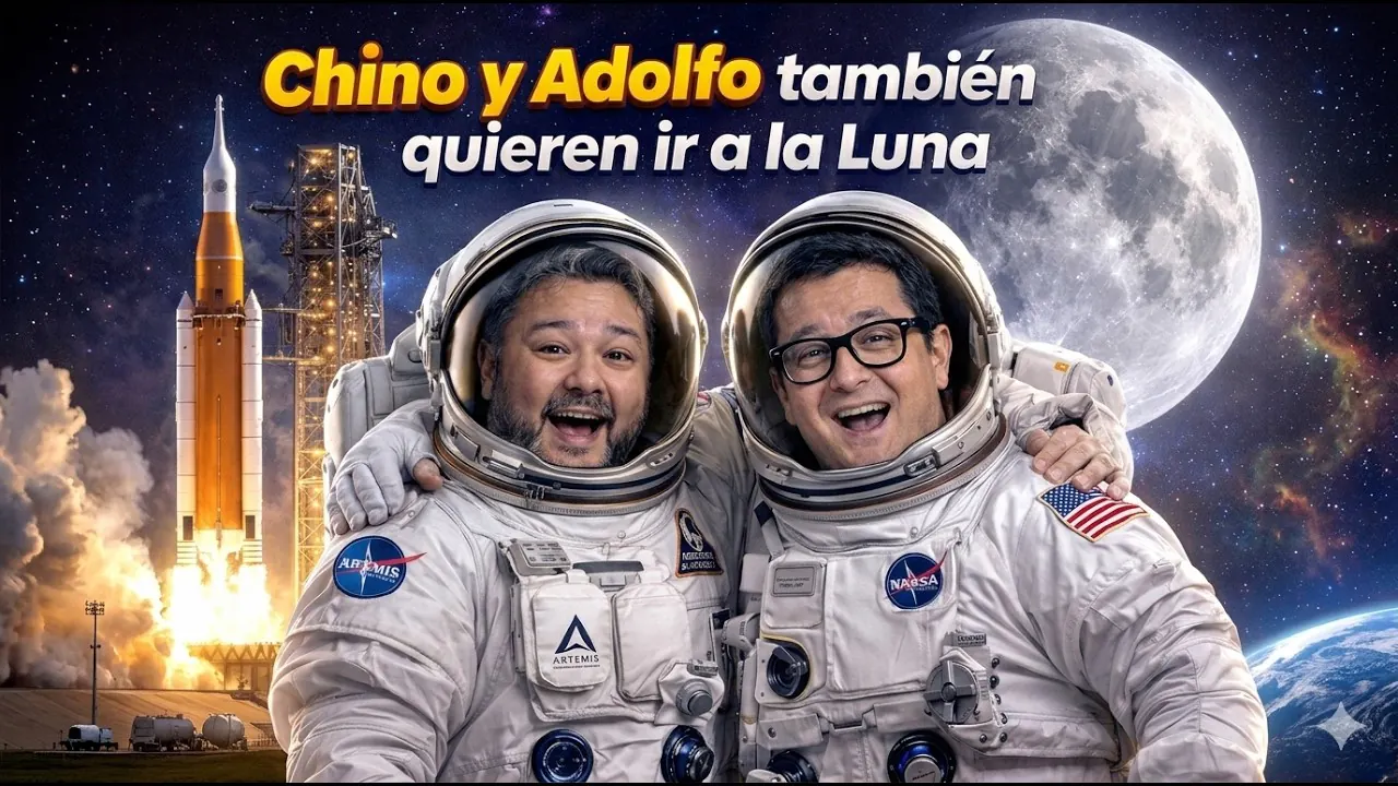 Reproducir: #ENVIVO CHINO Y ADOLFO TAMBIÉN QUIEREN IR A LA LUNA