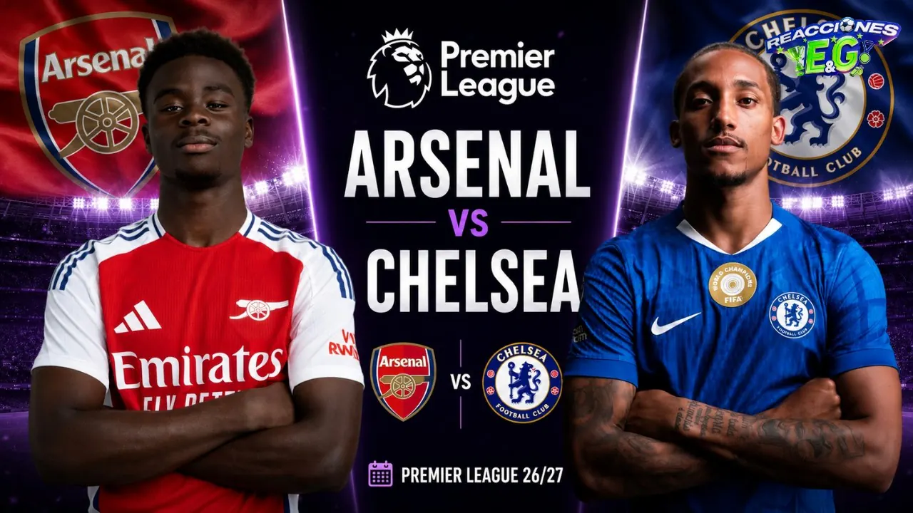 Reproducir: [REACCION] ARSENAL VS CHELSEA REACCIÓN EN VIVO | PREMIER LEAGUE 26/27