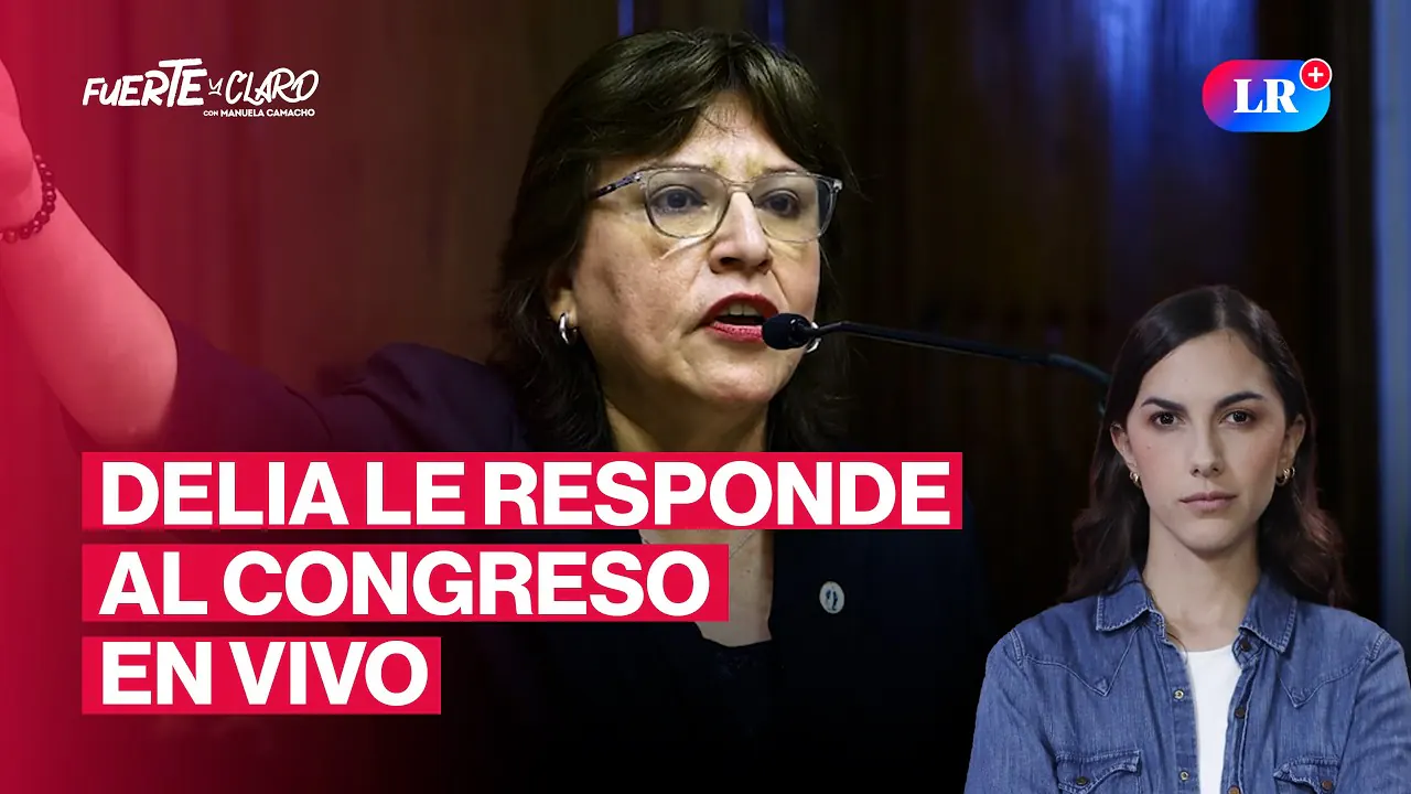 Reproducir: DELIA ESPINOZA ROMPE SU SILENCIO TRAS INHABILITACIÓN DEL CONGRESO | FUERTE Y CLARO