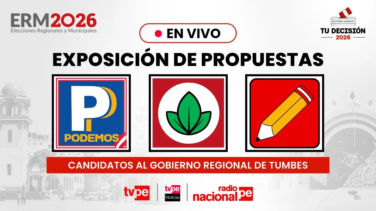 Reproducir: Candidatos al gobierno regional de Tumbes: Venceremos, Perú Libre y Podemos Perú
