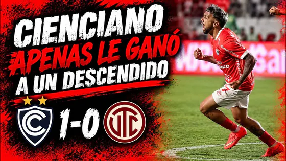 POST SALA: CIENCIANO 1-0 UTC - CIENCIANO A PENAS LE GANA A UN DESCENDIDO