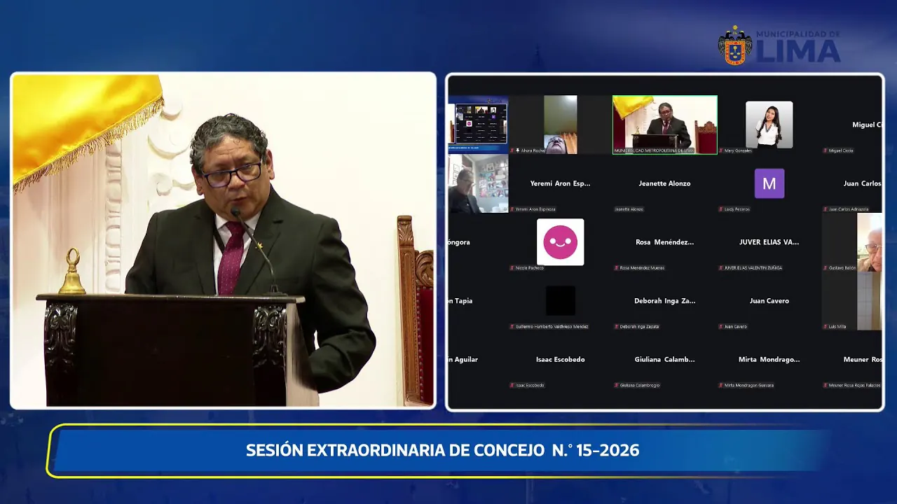 Reproducir: Sesión Extraordinaria de concejo n°. 15-2026 | 05 de Agosto