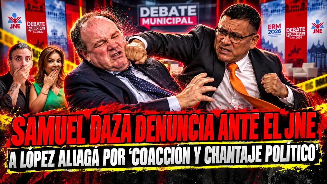 Reproducir: Samuel Daza denuncia ante el JNE a López Aliaga por “coacción y chantaje político” - Noticias Random