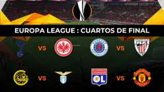 LAZIO VS. BODØ/GLIMT, MANCHESTER UNITED VS. LYON, FRANKFURT VS. TOTTENHAM Y ATHLETIC VS. RANGERS