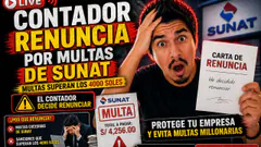 Contador renuncia por multas de SUNAT - Multas superan los S/ 5,000 soles