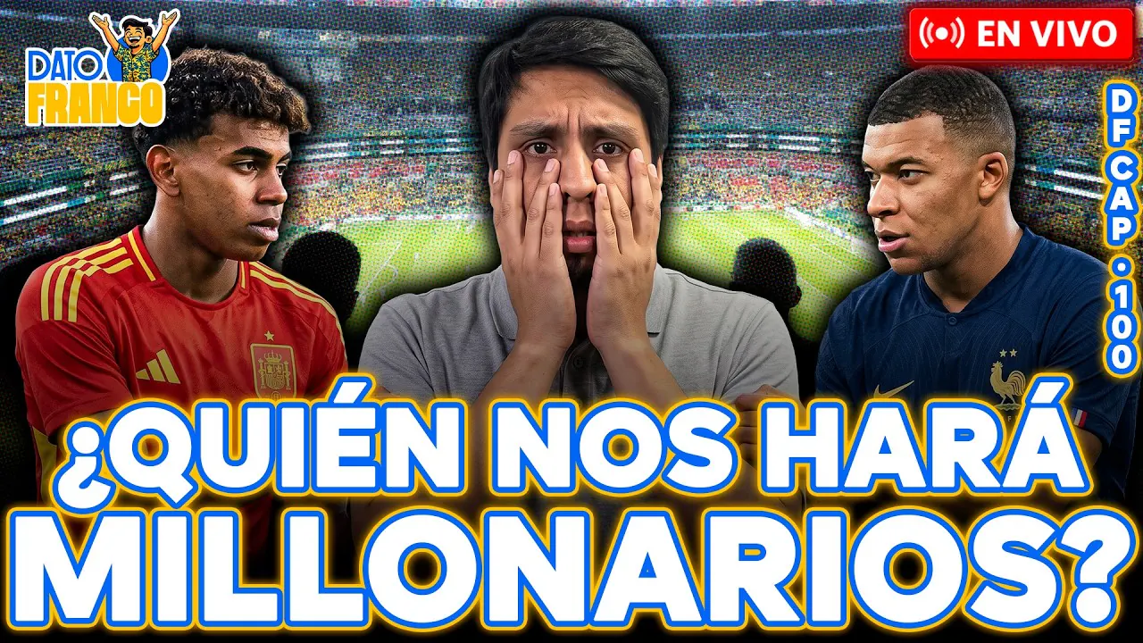 Reproducir: 🔥⚽ ¡CUMPLIMOS 100 PROGRAMAS! ¿FRANCIA O ESPAÑA? ¿MBAPPÉ O YAMAL? #DATOFRANCO