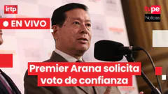 En vivo | Premier Eduardo Arana se presenta ante el Congreso para solicitar el voto de confianza
