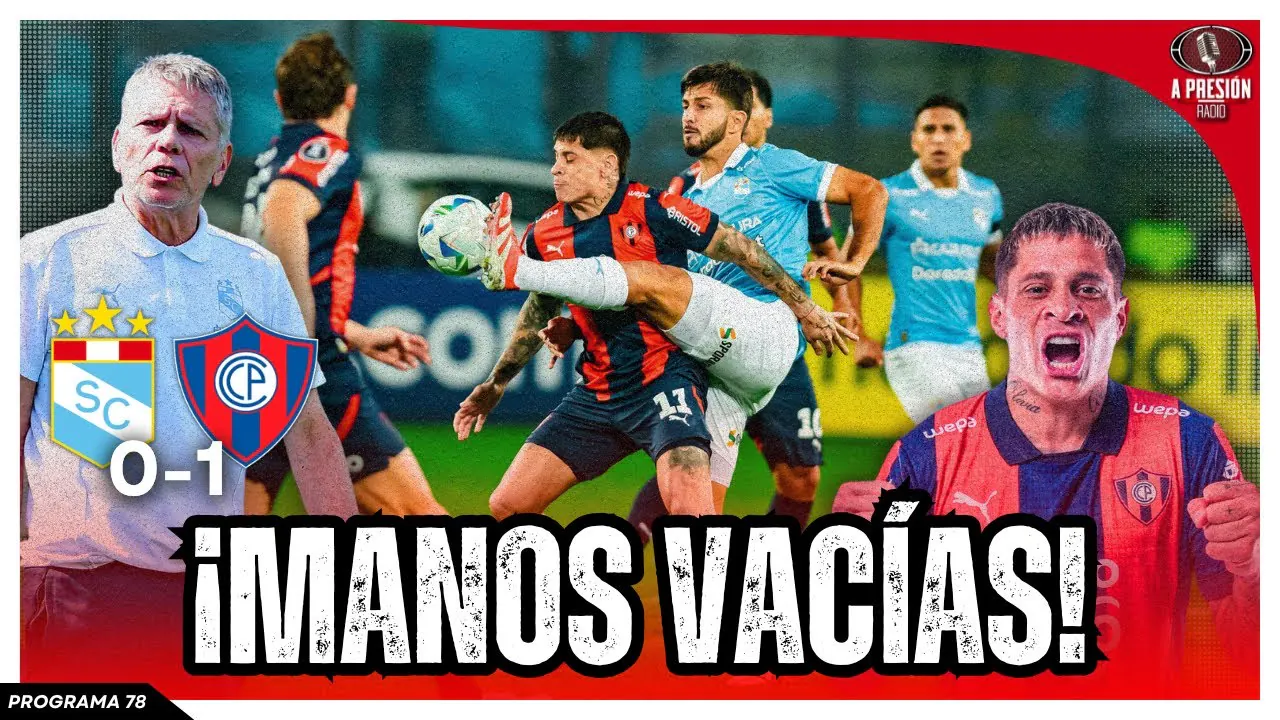 Reproducir: ¡MANOS VACÍAS! Sporting Cristal 0-1 Cerro Porteño