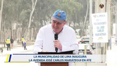 Inauguración de pistas de la av. José Carlos Mariátegui | 27 de setiembre.