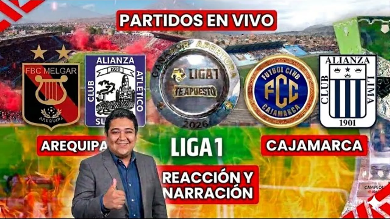 Reproducir: MELGAR VS. ALIANZA ATLÉTICO Y FC CAJAMARCA VS. ALIANZA LIMA