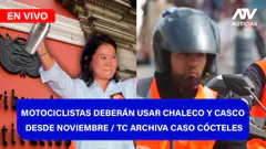 Fe de Erratas | MOTOCICLISTAS DEBERÁN USAR CHALECO Y CASCO /TC ARCHIVA CASO CÓCTELES. - ATV+
