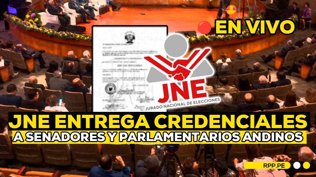 Reproducir: 🔴📲EN VIVO | JNE ENTREGA CREDENCIALES A SENADORES Y PARLAMENTARIOS ANDINOS (25/06/26)