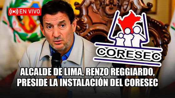 #envivo Alcalde de Lima, Renzo Reggiardo, preside la instalación del CORESEC