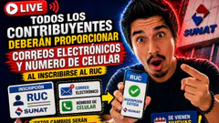 Contribuyentes deberán proporcionar correos electrónicos y numero de celular al inscribirse al RUC