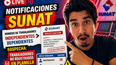 Notificaciones SUNAT número de trabajadores INDEPENDIENTES mayor a los DEPENDIENTES