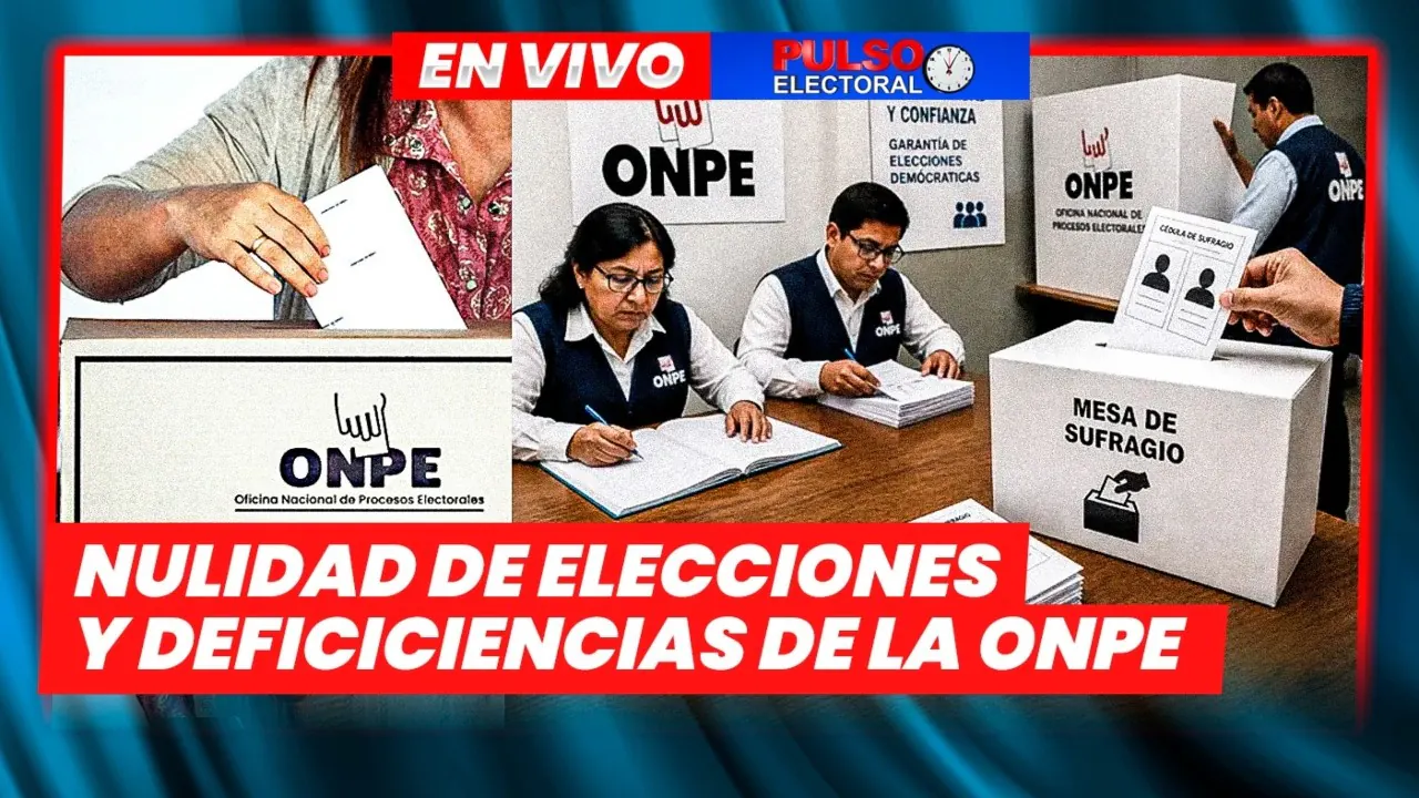 Reproducir: 🔴 EN VIVO – ¿DEFICIENCIAS DE ONPE PARA LA SEGUNDA VUELTA? | PULSO ELECTORAL