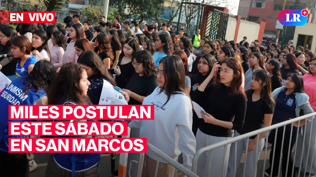 Reproducir: 🔴UNMSM: Miles postulan a carreras de SALUD este sábado 11 de octubre | #EnVivoLR