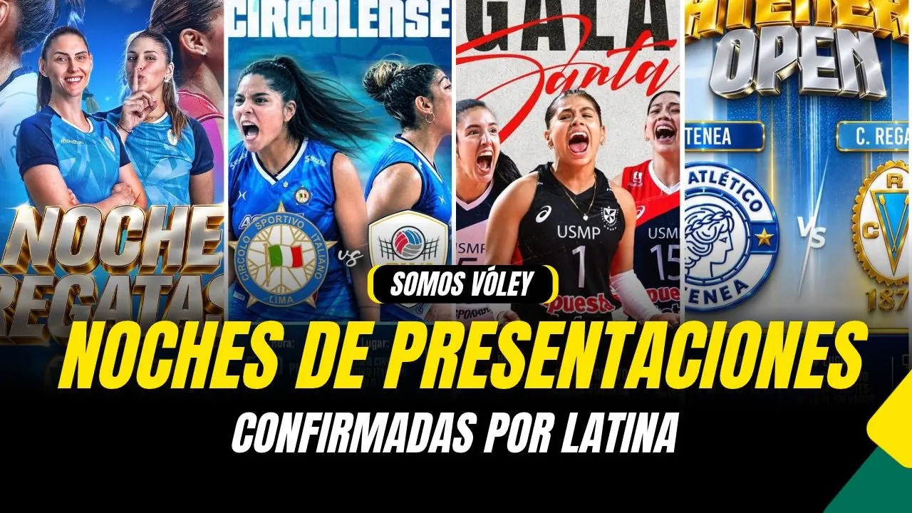 Reproducir: SOMOS VÓLEY: LATINA TE LLEVARÁ CUATRO PRESENTACIONES DE LOS EQUIPOS DE LA LPV